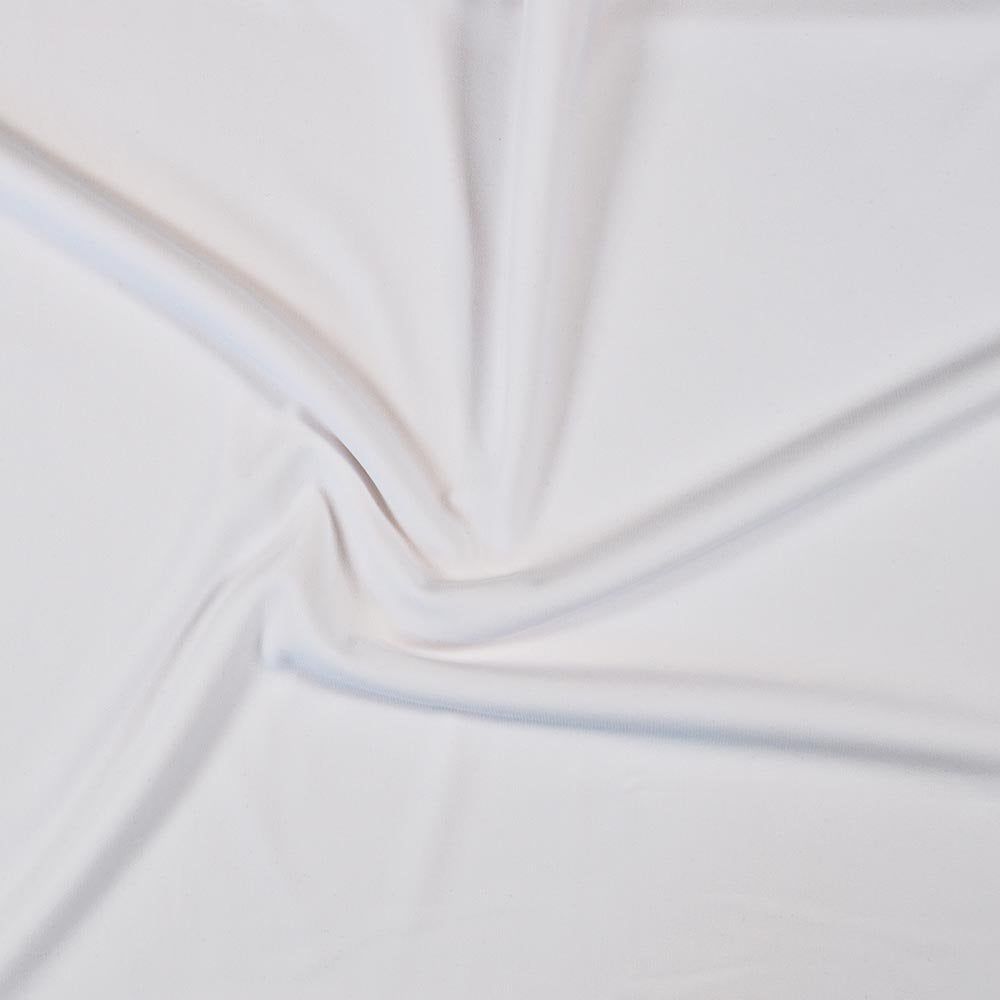 Perform Muscular Compression Stretch Fabric White — Funki Fabrics