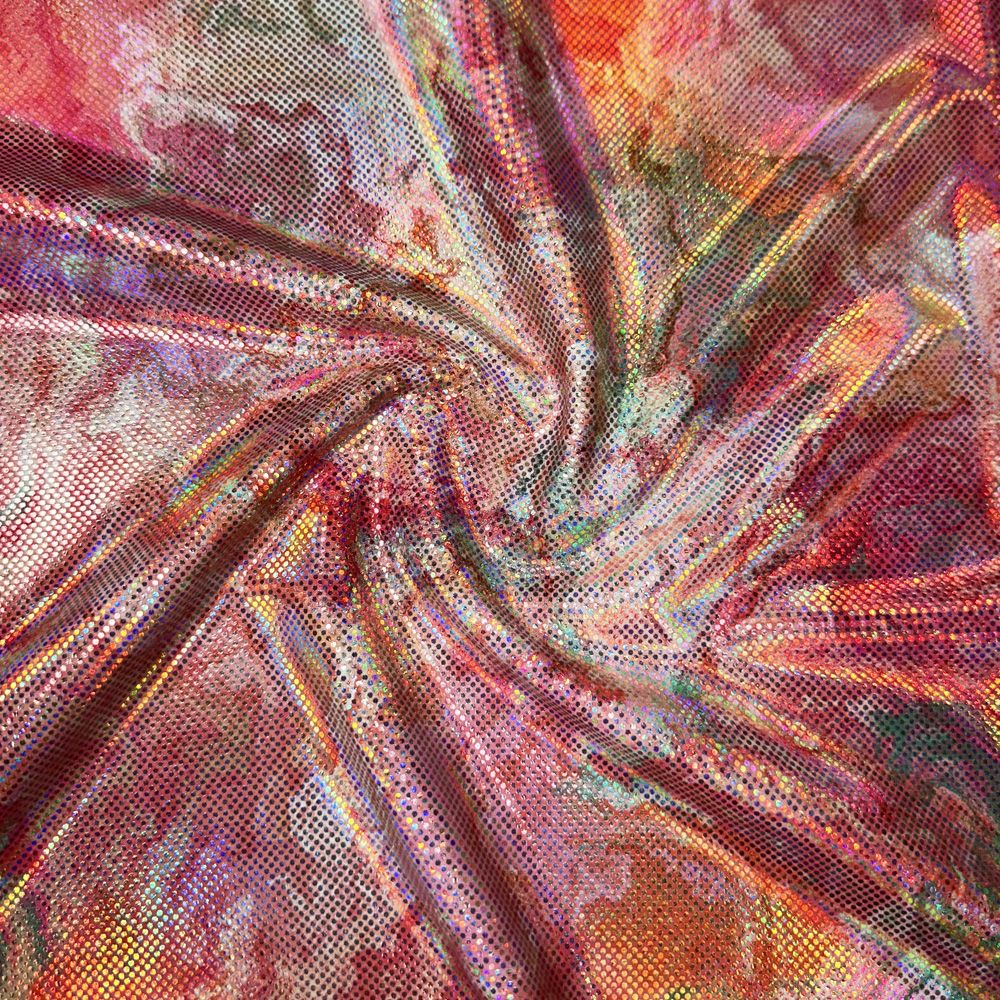 Fruitello Printed Zing Foil Stretch Fabric — Funki Fabrics